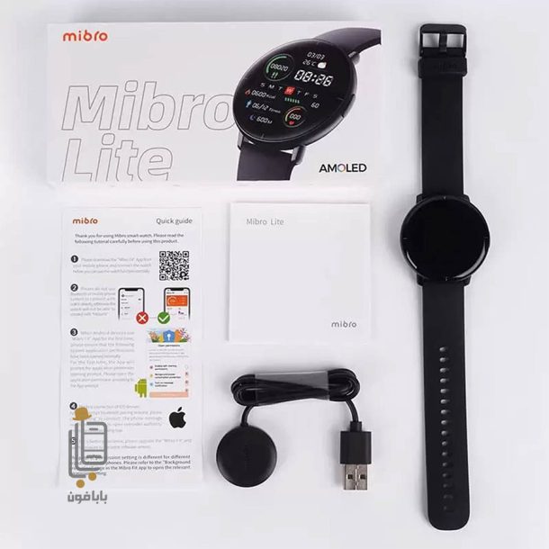 قیمت و خرید ساعت-هوشمند-مشکی-شیائومی-Mibro-Lite