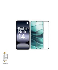 محافظ صفحه نمایش فول چسب Xiaomi Redmi Note 14 5g 2 گلس اصلی گوشی شیائومی نوت 14
